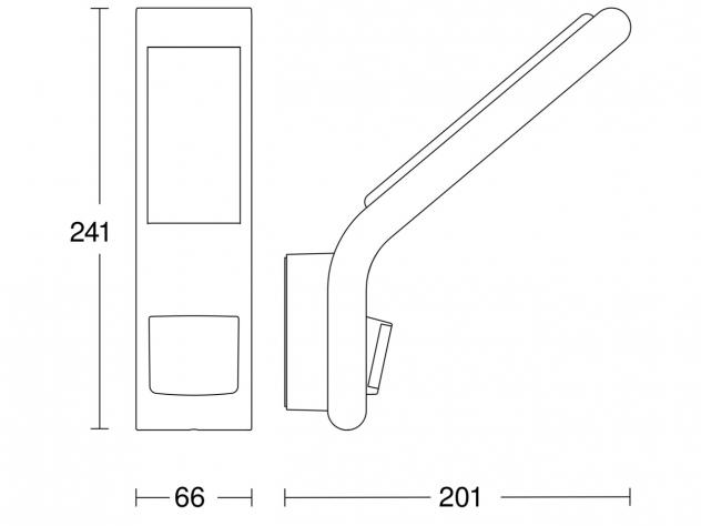  XLED slim S antraciet